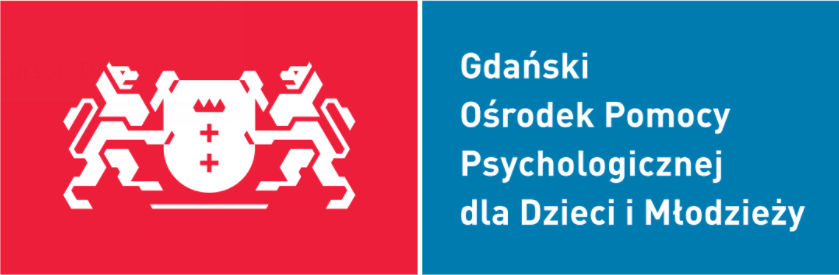 Nagłówek z logo Gdańskiego Ośrodka Pomocy Psychologicznej dla Dzieci i Młodzieży